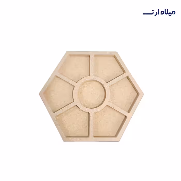 بیس MDF اردو خوری شش ضلعی 7خانه قطر25سانت