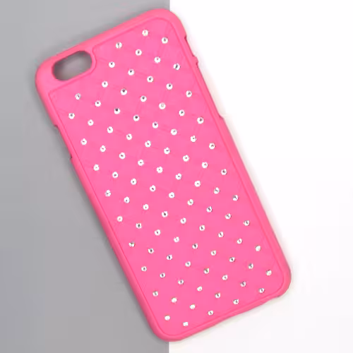 قاب ایفون 6/6s پشت طلقی نگین دار