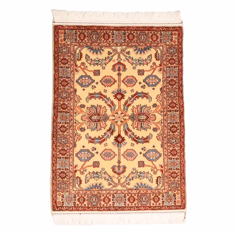 فرش دستبافت یک و نیم متری طرح موزه ای کد 4031203