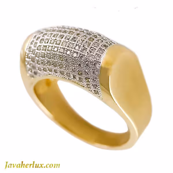 حلقه زنانه نگین اتمی مدل چیکا _ کد : 200162