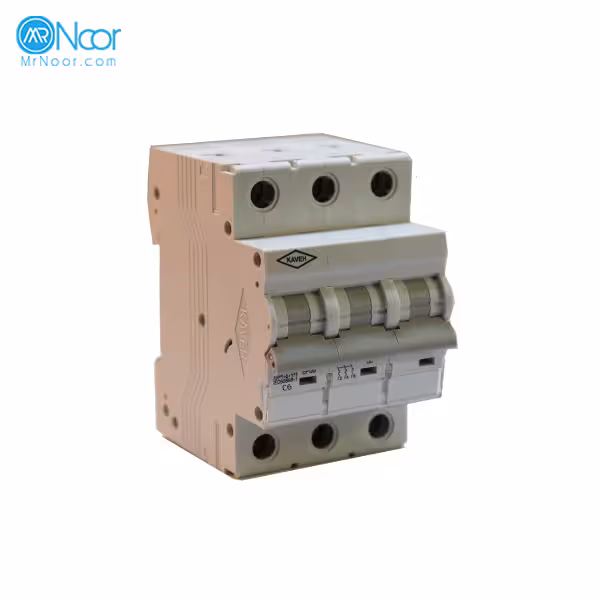 فیوز مینیاتوری سه فاز 6 آمپر 6KA تیپ C کاوه - مستر نور