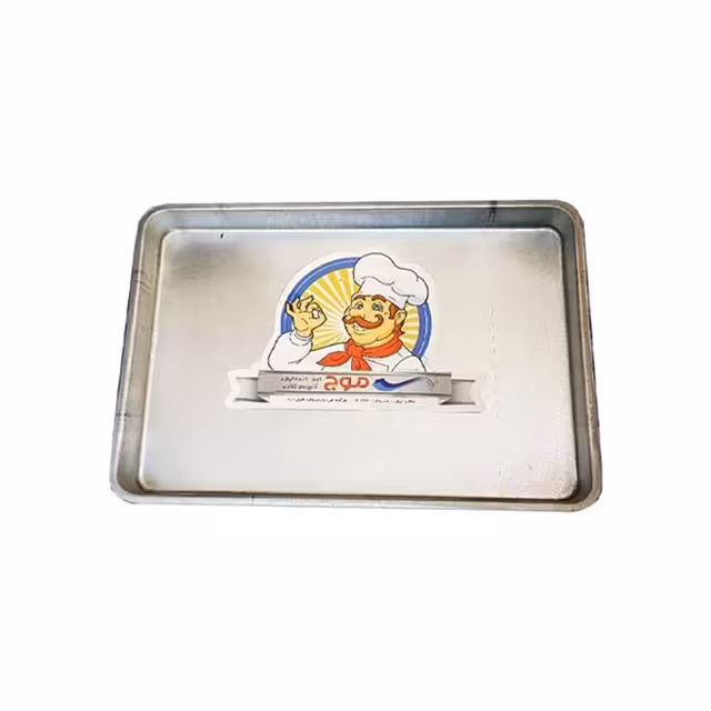 قالب کیک گالوانیزه موج طرح مستطیل سایز 20×30 سانتی متری