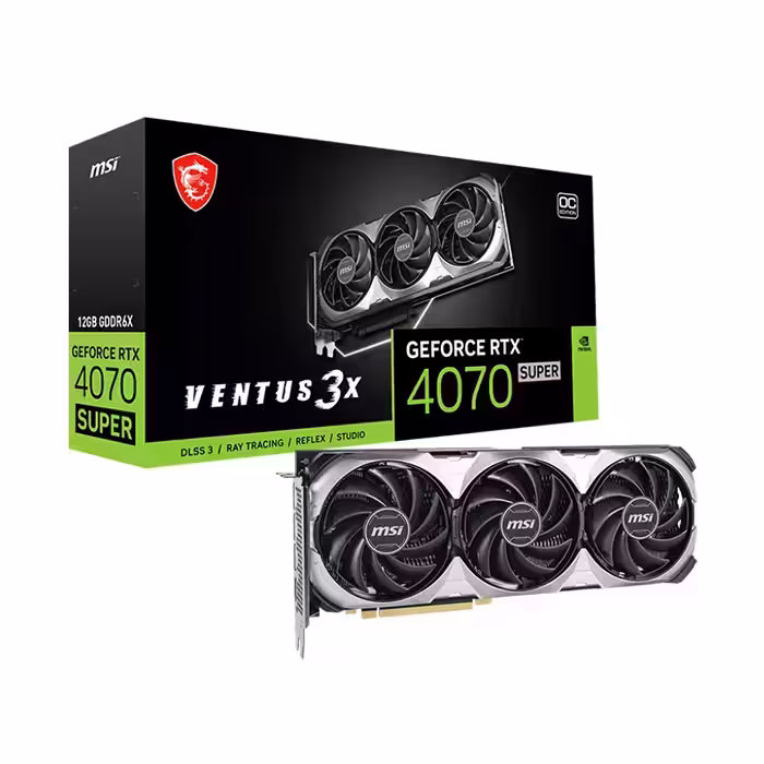 کارت گرافیک ام اس آی GeForce RTX 4070 SUPER VENTUS 3X OC 12GB