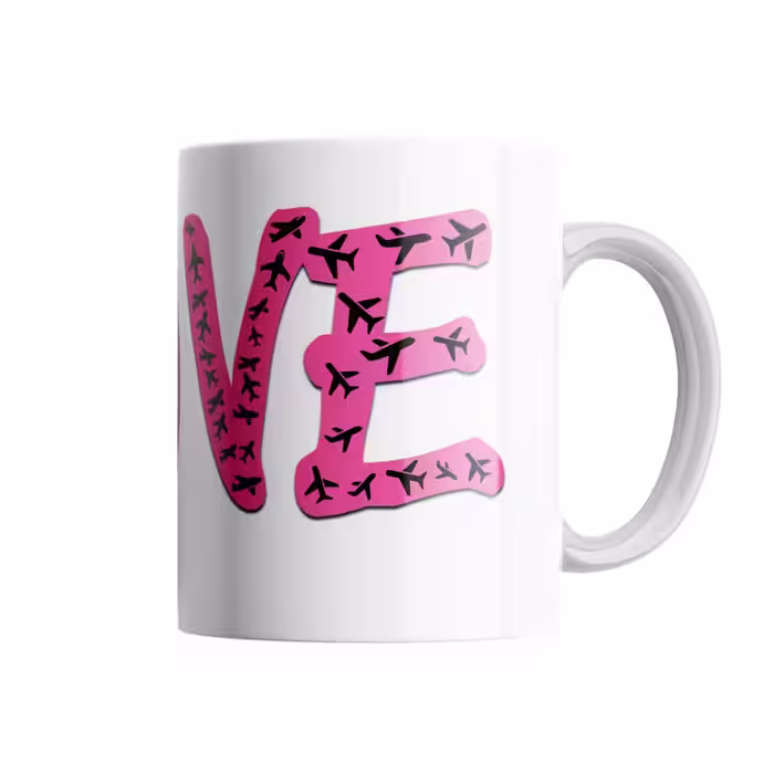 خرید ماگ-لیوان  LOVE AVITION کد R145