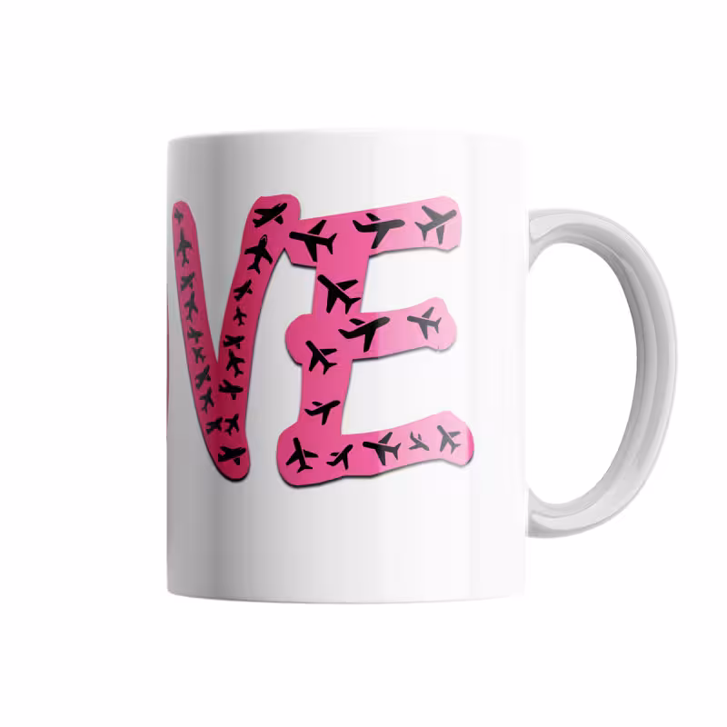 خرید ماگ-لیوان  LOVE AVITION کد R145