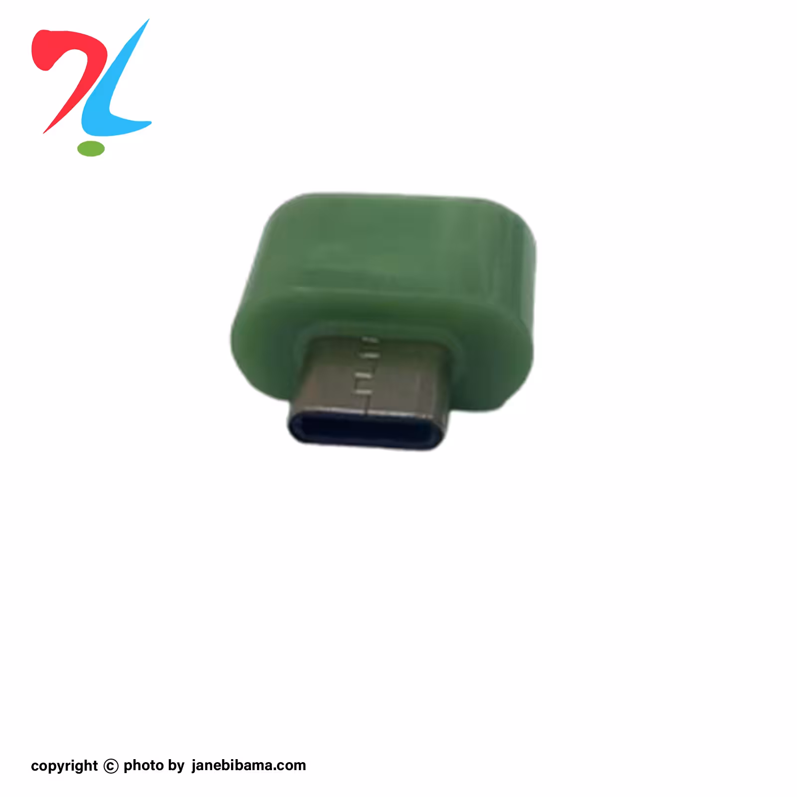 تبدیل او تی جی OTG تایپ سی type c USB بدنه پلاستیکی - سبز