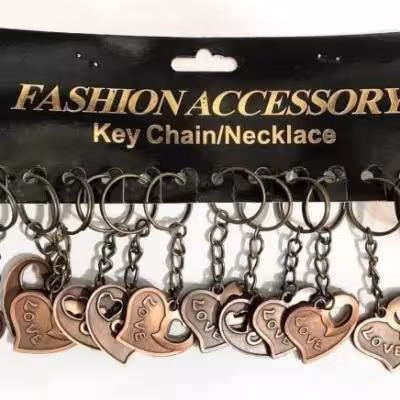 سرکلیدی قلب فلزی