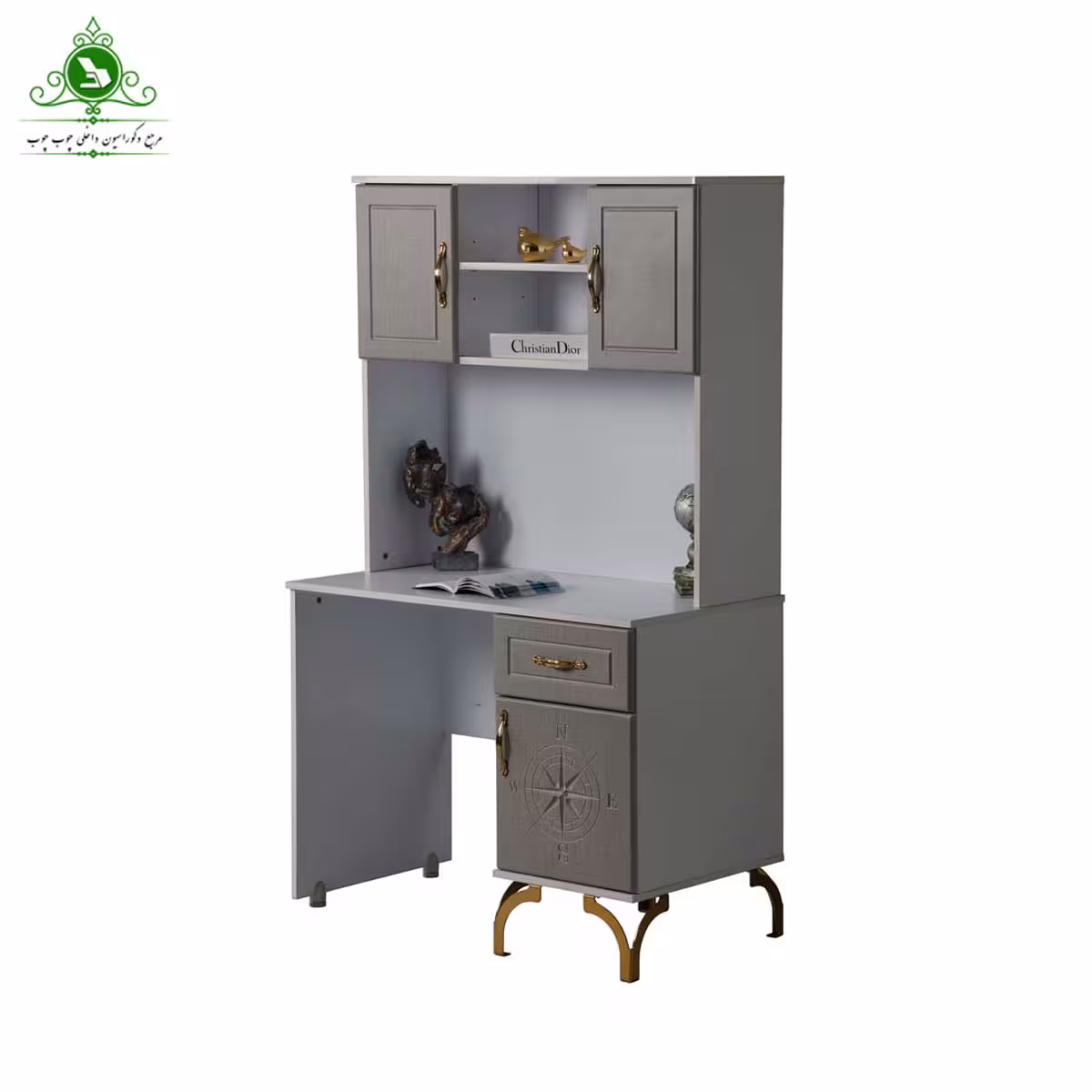 میز تحریر کتابخانه دار مدل دلوین