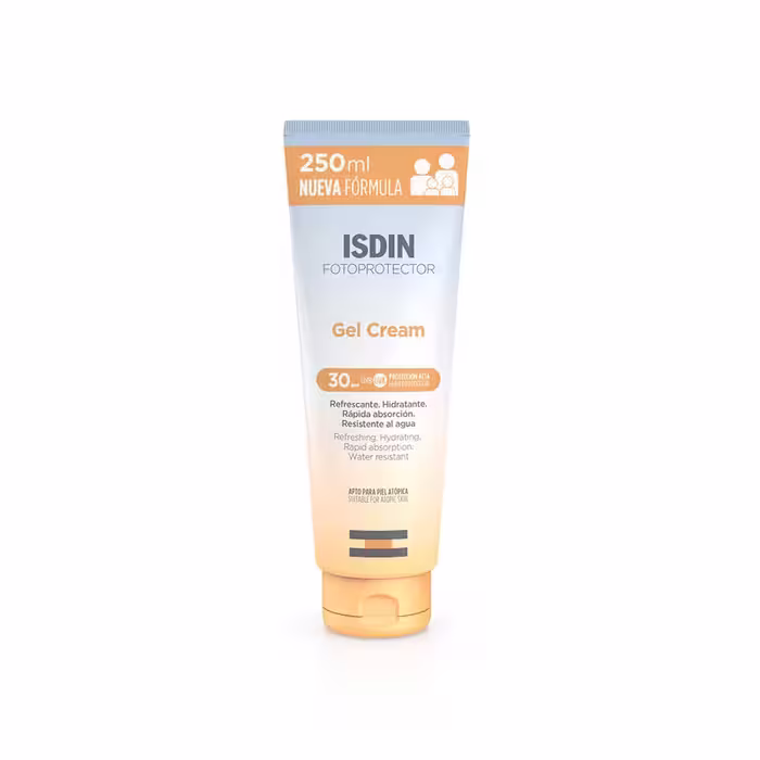 ژل کرم ضد آفتاب بی رنگ ایزدین SPF30 مدل Erfrischend مناسب انواع پوست حجم 250 میلی لیتر