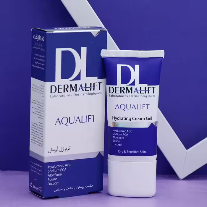 ژل آبرسان پوست خشک و حساس درمالیفت AQUALIFT حجم 50 میل 92808