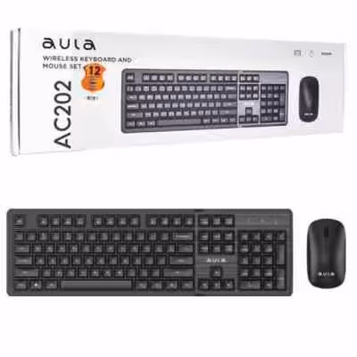 کیبورد و موس بی سیم AULA – AC202-BLACK
