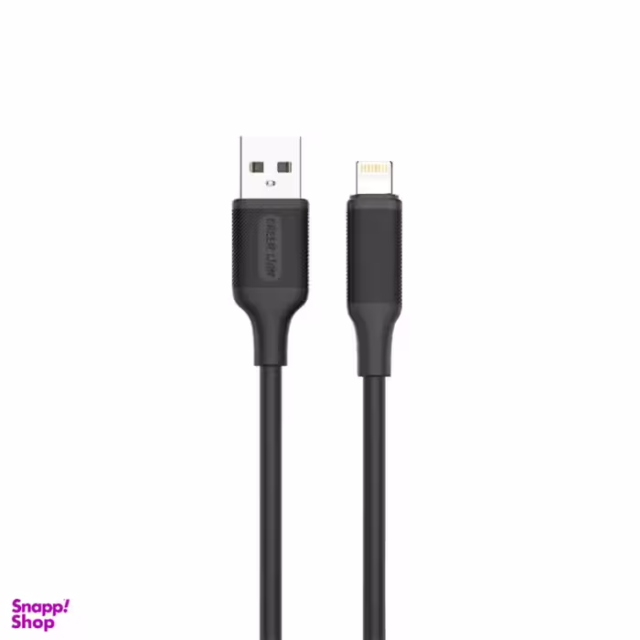کابل شارژ USB به Lightning گرین لاین مدل 2.4A PVC طول 1 متر