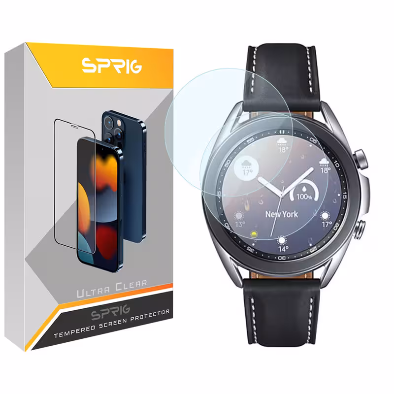 محافظ صفحه نمایش  اسپریگ مدل SPG مناسب برای ساعت هوشمند سامسونگ Galaxy Watch 3 41mm بسته دو عددی