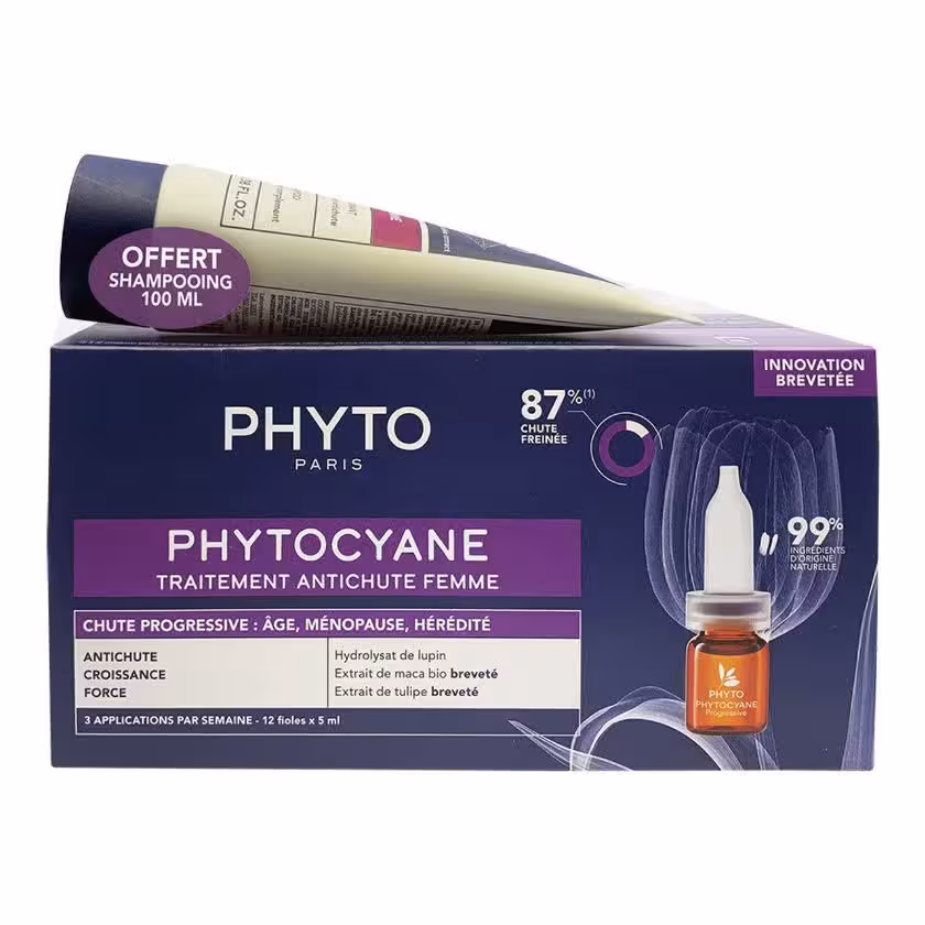 قیمت و خرید سرم ریزش مو زنانه فیتو مدل PHYTOCYANE PROGRESSIVE اورجینال