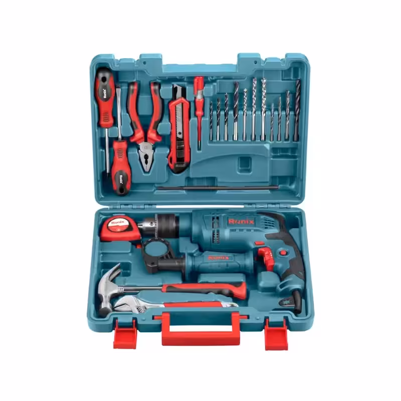 کیت دریل 13 میلی متری چکشی 650 وات – NEW