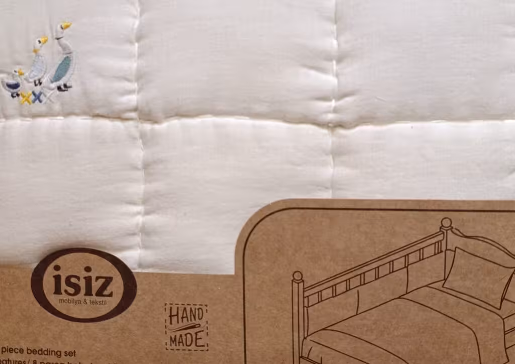 سرویس خواب نوزاد ایسیز  گارددار 8 تکه لوکس موسلین جدید ترک ISIZ