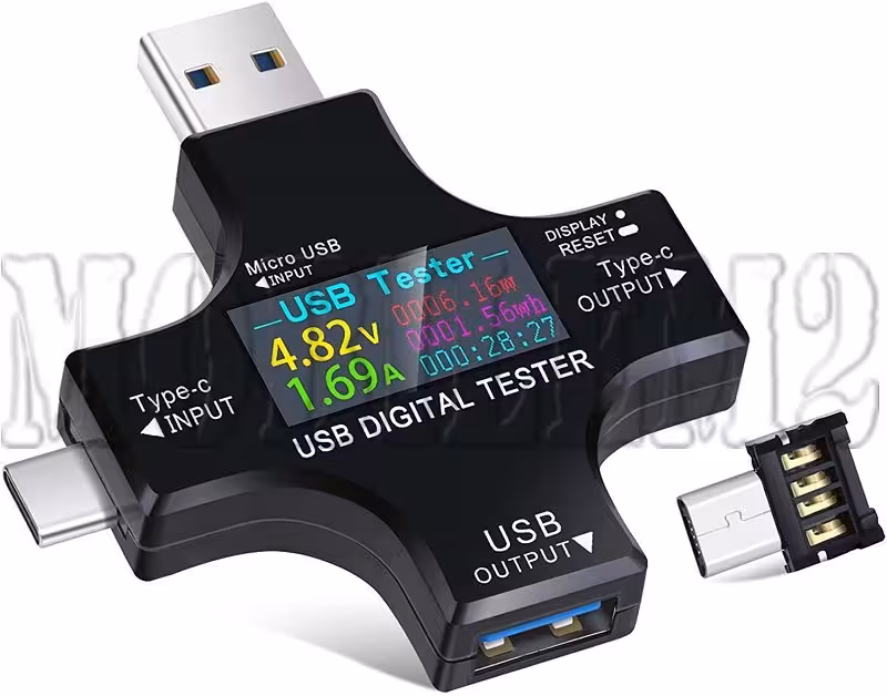 تست شارژ و مانیتورینگ USB چندکاره J7-C