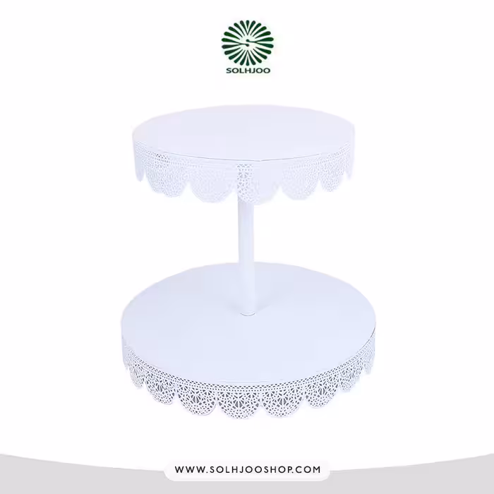 استند کاپ کیک 2 طبقه صفحه فلزی