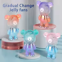 فن دستی سه سرعته هولوگرامی طرح خرس