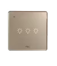 کلید وای فای لمسی سه پل FEC کد SW-03