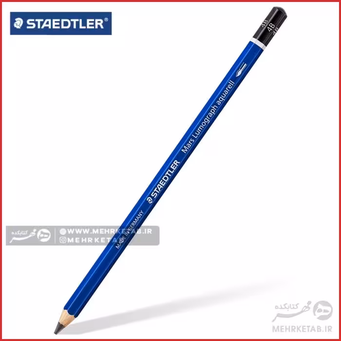 مداد طراحی استدلر 4B سری مارس لوموگراف با قابلیت آبرنگی Staedtler Mars 4B Lumograph