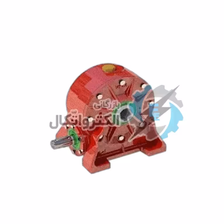 گیربکس حلزونی شاکرین سایز 185 نسبت 50 ورودی 42 خروجی 60 میلیمتر سری VF ساخت ایران