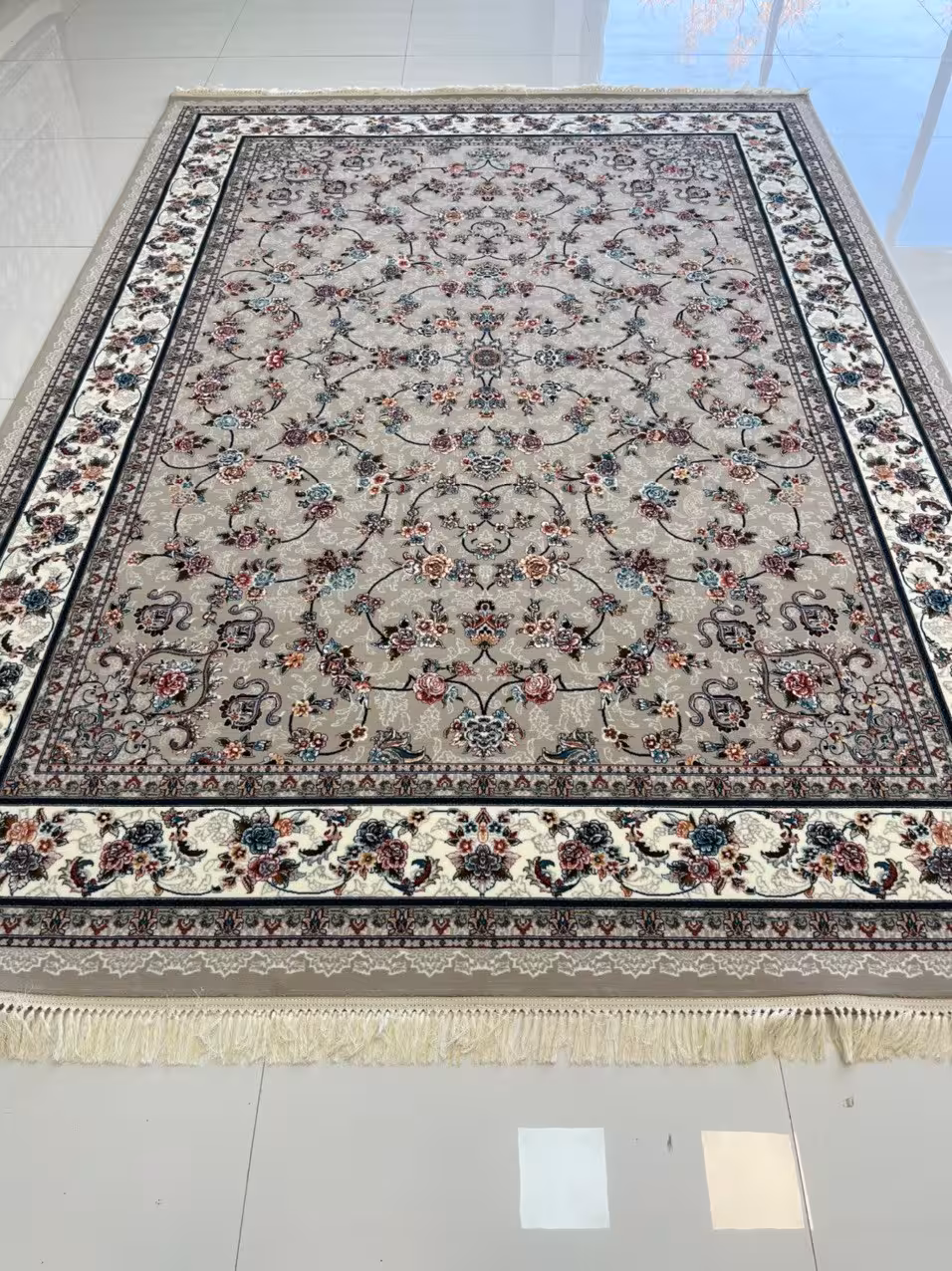 فرش ماشینی کاشان700شانه تراکم 2550صددرصد اکرولیکA