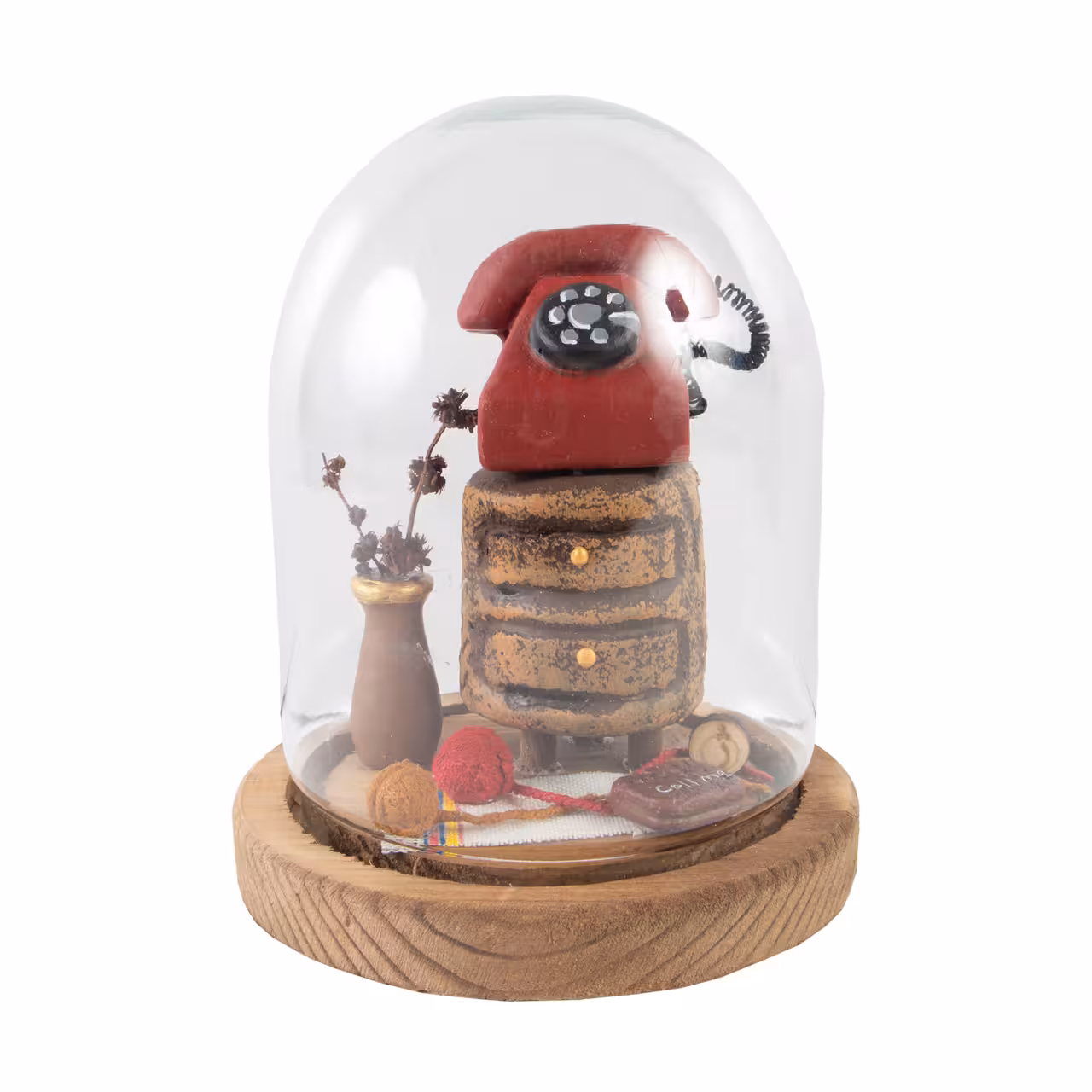 باکس شیشه ای استوانه ای مدل تلفن