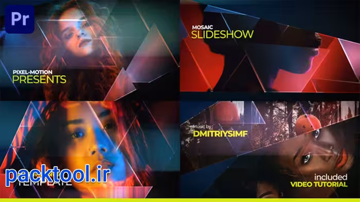 دانلود پروژه آماده پریمیر پرو اسلایدشو موزاییکی Mosaic Slideshow - پک تول