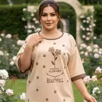 ست تیشرت شلوار گل برجسته 165