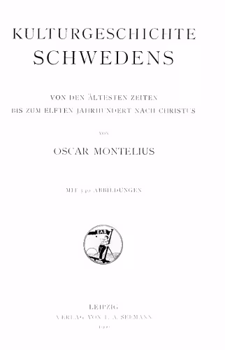 خرید و دانلود نسخه کامل کتاب Kulturgeschichte Schwedens von den ältesten Zeiten bis zum elften Jahrhundert nach Christus