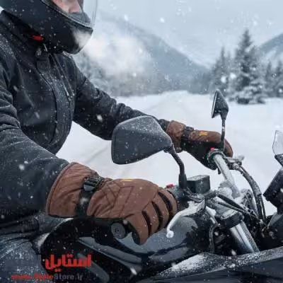 دستکش موتورسواری طرح W کد 2060