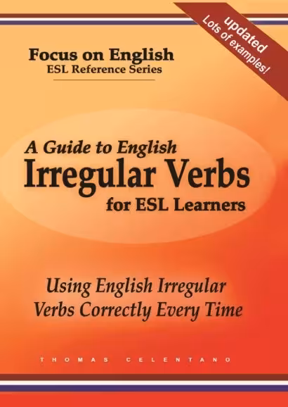 کتاب A Guide to English Irregular Verbs for ESL Learners