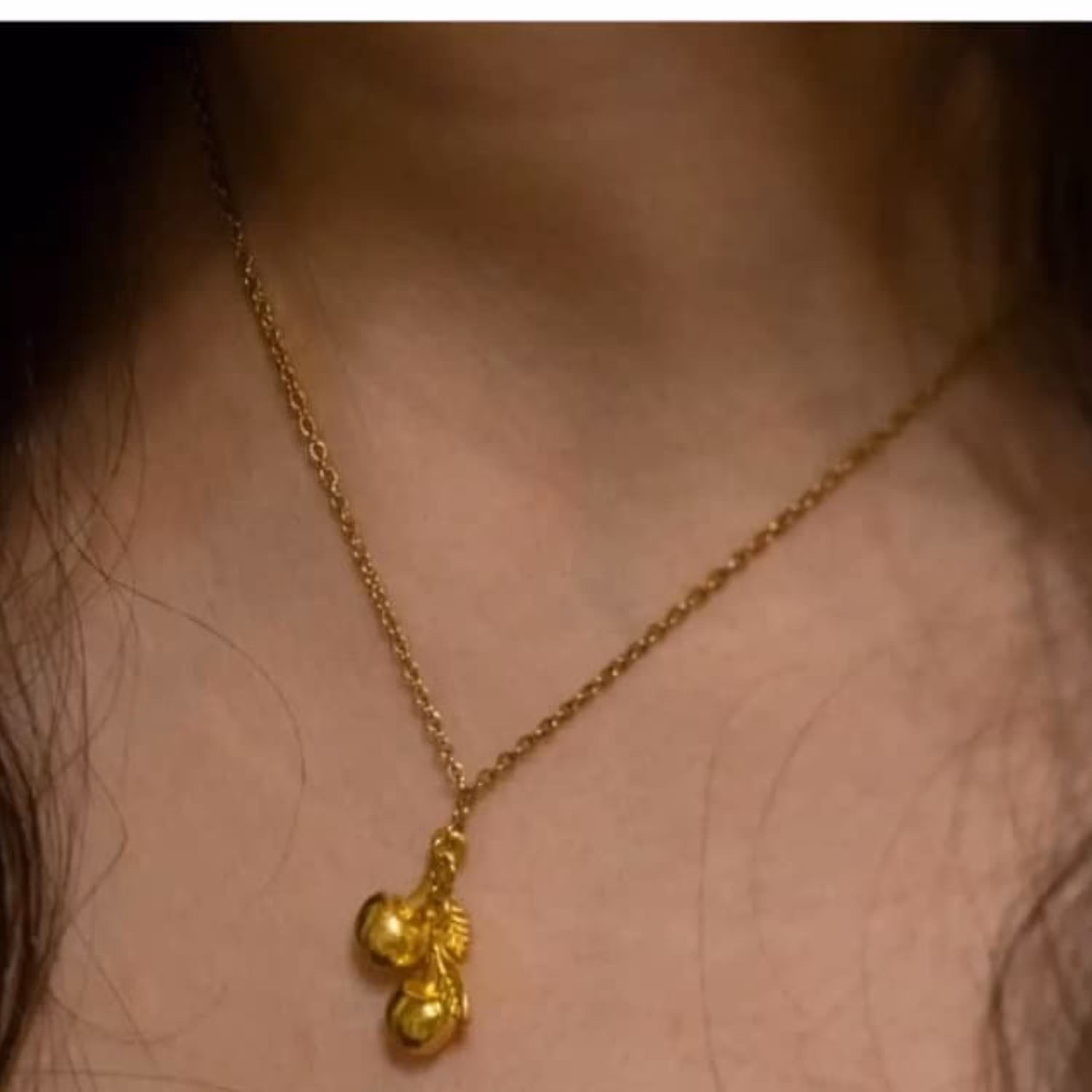 گردنبند آلبالو طلایی