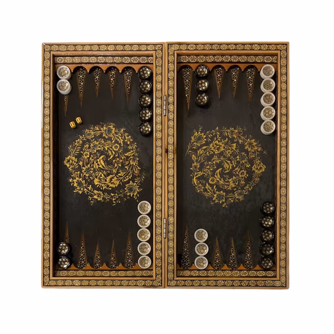 تخته نرد خاتم پرداز رنگی کد 4643