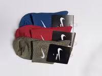 جوراب 3 عددی ساق دار طرح نایک | گل میخک