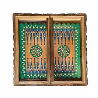 تخته نرد و شطرنج منبت کاری چوب گردو سنندج کد311