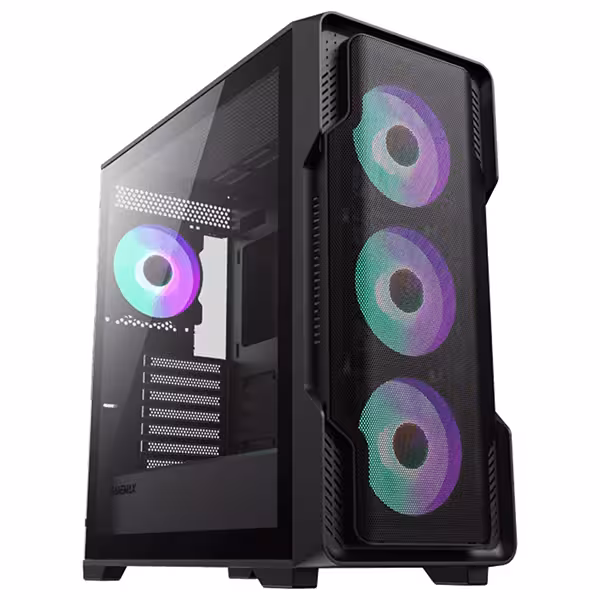 کیس گیمینگ گیم مکس مدل Gamemax Siege Black