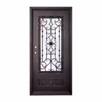 درب نفررو  آهنی ورودی ساختمان ویلایی کد 2074