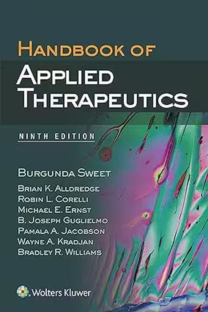 کتاب Handbook of Applied Therapeutics 9th Edition 2016