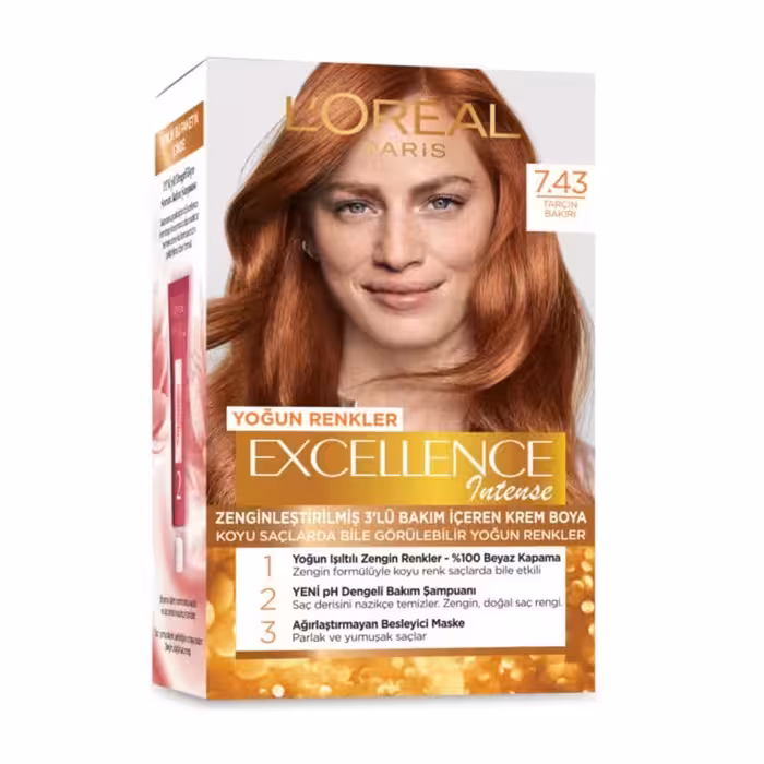 رنگ مو لورال شماره 7.43