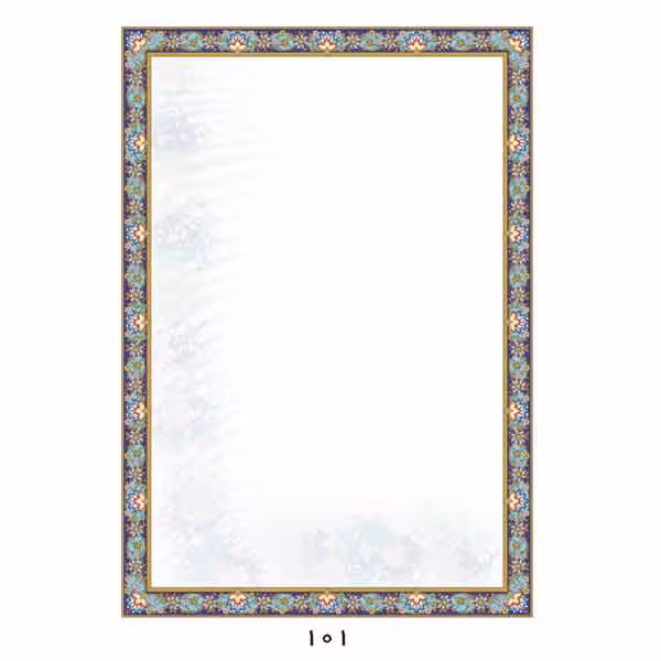 کاغذ تذهیب A4 کد 101 ابروباد چاپی (گلاسه 135 گرم)- بسته 5 عددی