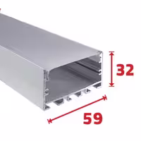 لاینر نوری روکار R9 - یراقینو فروش یراق آلات کابینت و درب
