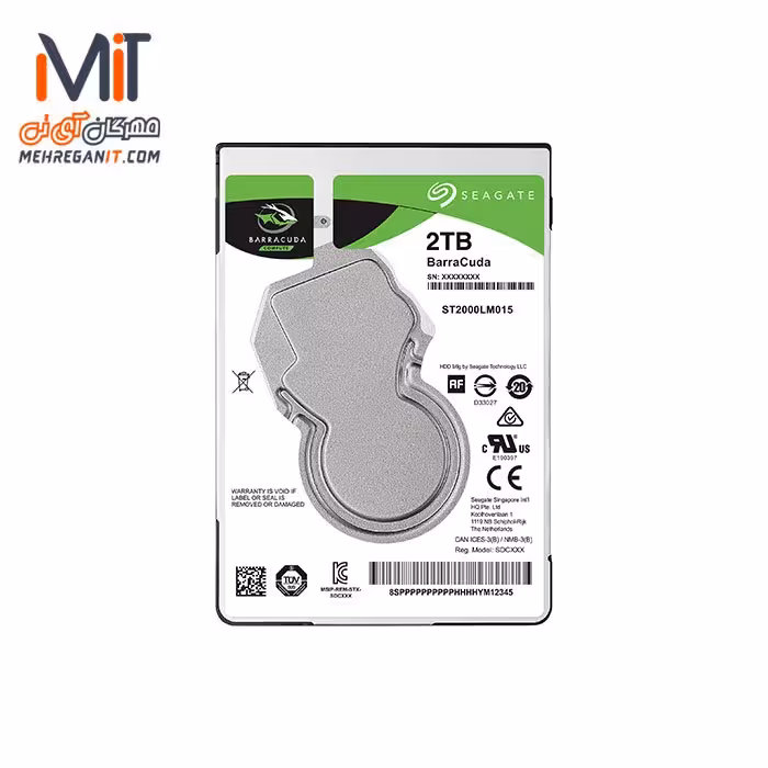 هارد دیسک نوت بوکی سیگیت مدل باراکودا ظرفیت 2 ترابایت