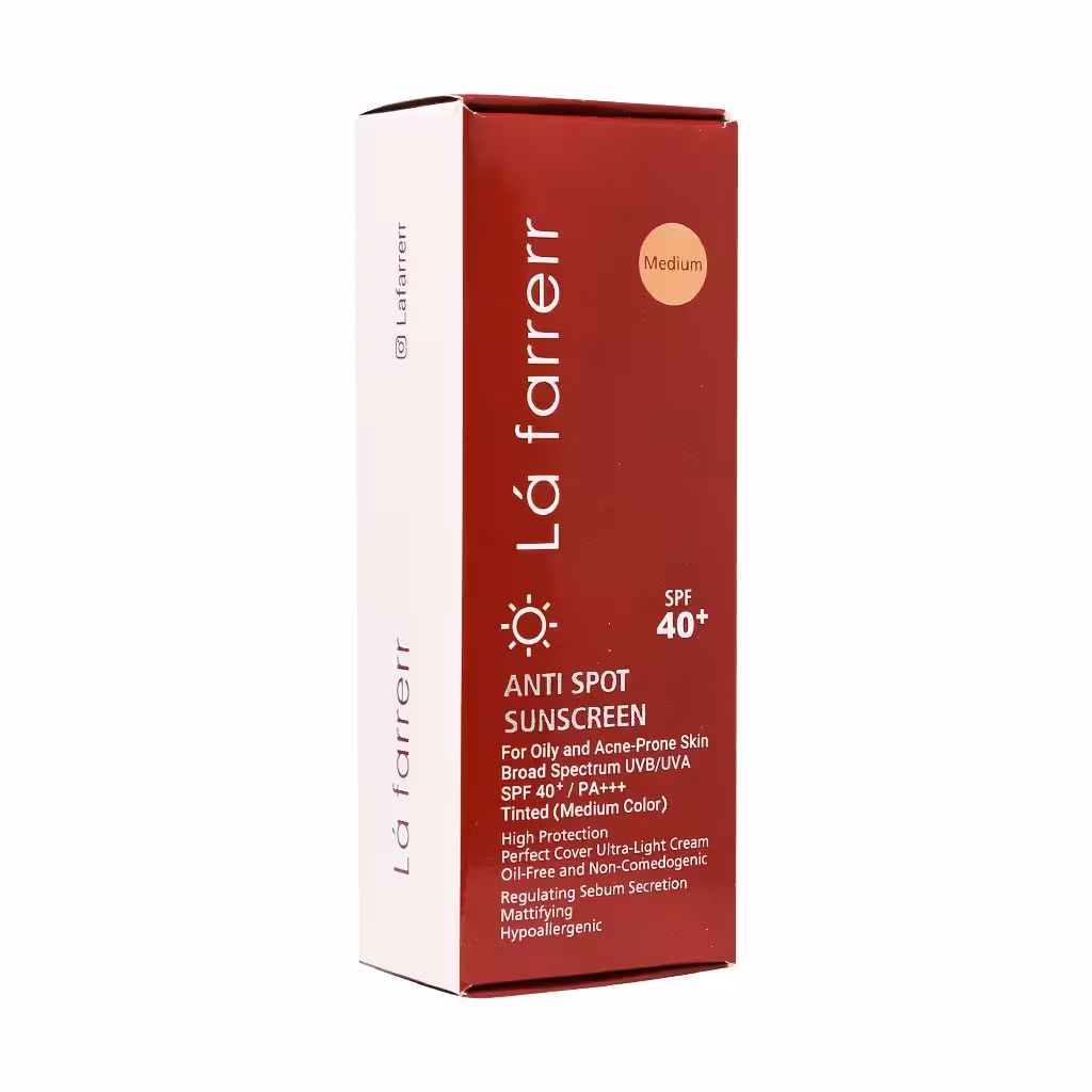 ضد آفتاب و ضدلک رنگی پوست چرب لافارر SPF40 (40 میل)