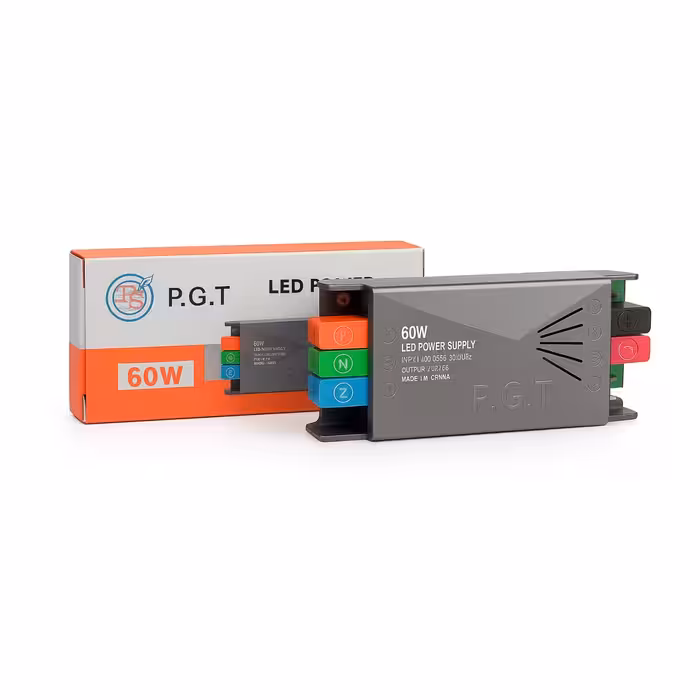 آداپتور لاینری 12 ولت  5 آمپر پی جی تی مدل 60 وات