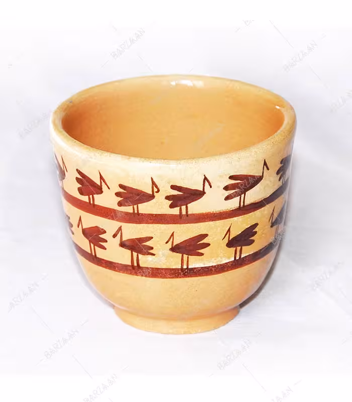 لیوان سفالی لعاب‌دار شوش- کد 006