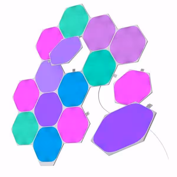 پنل هوشمند روشنایی 15 تکه نانولیف مدل Hexagon Starter Kit