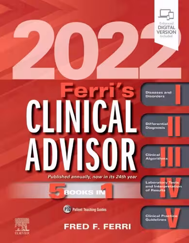 خرید و دانلود نسخه کامل کتاب Ferri's Clinical Advisor 2022