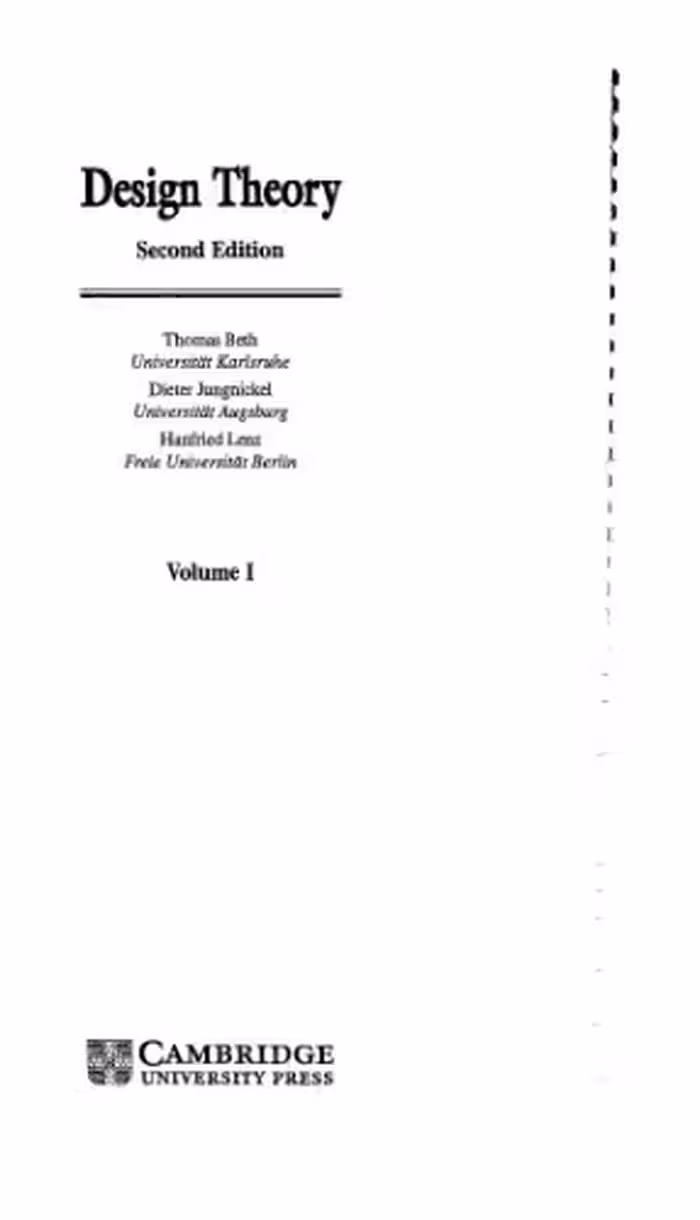 خرید و دانلود نسخه کامل کتاب Design theory